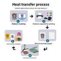 Impresora Digital de Inyección de Tinta Blanca de Cama Plana y Transferencia Térmica de Alta Velocidad A3 de Sobremesa para Ropa y Camisetas, 35 CM DTF XP600