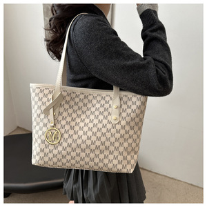 Borsa Tote da donna alla moda nuova semplice mamma e bambino di grande capacità Casual borsa stampa con <span class=keywords><strong>lettere</strong></span> <span class=keywords><strong>monogramma</strong></span> Shopping Bag senza marchio - Product Image 5