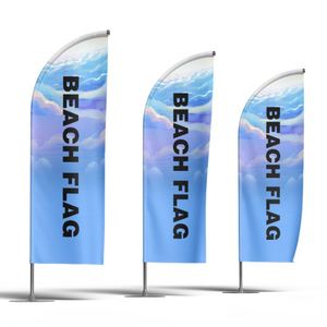 Bandera de Marketing Exterior Personalizada en Forma de Lágrima, Ideal para Publicidad en Playa, Banderas y Pancartas Promocionales Personalizadas - Product Image 1