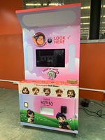 Photomaton commercial de style disco, machine interactive pour selfies, imprimante rapide, appareil photo reflex numérique, promotion d'événements, photomaton