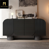 Meubles de salle à manger noirs de Style français buffet de Style moderne médiéval buffet de stockage armoire de salon