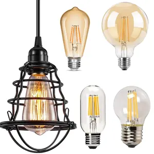 E27 E14 E26 E12 Lamp Bases String Light Vintage LED Edison Bulb Chandelier Tungsten Filament Bulb LED Light