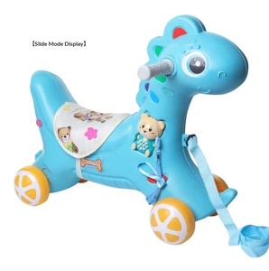 Caballito Balancín <span class=keywords><strong>para</strong></span> Niños, Juguete <span class=keywords><strong>Dos</strong></span> en Uno <span class=keywords><strong>para</strong></span> Bebés, Regalo <span class=keywords><strong>de</strong></span> Primer Cumpleaños, Caballo Pequeño <span class=keywords><strong>de</strong></span> Doble Uso con Cuatro Ruedas, 0-36 <span class=keywords><strong>Meses</strong></span> - Product Image 1