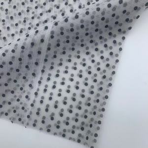 100% poliestere classico a pois Tulle bianco tessuto di pizzo leggero morbido traspirante per le donne - Product Image 5