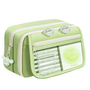 Bolsa de Papelería de Gran Capacidad con Diseño Verde Personalizado al por Mayor, Kit de Papelería para Niños, Set de Papelería para Regalos de Festivales - Product Image 4