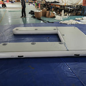 Ponton d'extérieur en forme de U Bateau à moteur Pont d'île flottante Plate-forme de quai gonflable Jet <span class=keywords><strong>Ski</strong></span> - Product Image 6