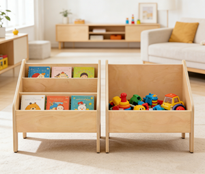 <span class=keywords><strong>Libreria</strong></span> in <span class=keywords><strong>Legno</strong></span> <span class=keywords><strong>Montessori</strong></span> per Bambini, Scaffale Portaoggetti Durevole per Giocattoli, Arredamento per Camera da Letto, Scuola e Asilo - Product Image 6
