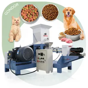 Otomatik paslanmaz çelik 1 Ton Aqua alabalık köpek Pet besleme gıda fırın işleme makinesi üretim tesisi yapmak