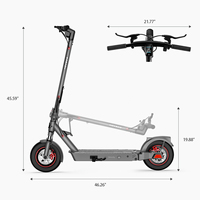 2025 UE US Entrepôt Stock Dropshipping 2 Roues 350w 10 Pouces X9 Scooter Électrique Adulte 12 Pouces Gros Pneu Scooter À Deux Roues
