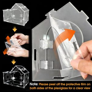Terrario <span class=keywords><strong>de</strong></span> Acrílico para Araña Saltarina, con Cierre Magnético, Ligero, Transparente y Ventilado, para Interiores - Product Image 6