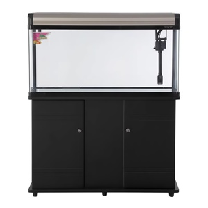 Small Rectangular Hot Curved Glass Desktop Fish Tank Integrated Molding Home <strong>Aquarium</strong> Factory Direct - Product Image 4