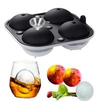 Kingwise – machine à glaçons pour la maison et la cuisine, vente en gros, plateau rond réutilisable en silicone, 4 paquets, moule à glaçons pour whisky personnalisé