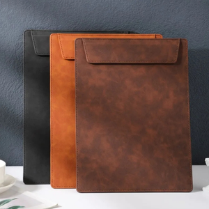 Văn phòng phụ kiện trường xách tay PU da A4 <span class=keywords><strong>clipboard</strong></span> thư mục tập tin từ <span class=keywords><strong>clipboard</strong></span> menu paperclip - Product Image 3