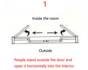 Porta Scorrevole Pieghevole in <span class=keywords><strong>Alluminio</strong></span> Stile Retrò 120, Resistente al Vento per Uso Esterno, Interno e Balcone - Product Image 5
