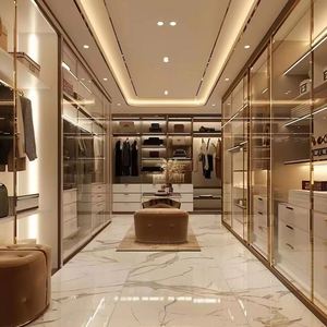 ตู้เสื้อผ้าหรูหราทันสมัยสำหรับเดินห้องแต่งตัว - Product Image 1