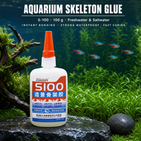Adhésif pour aménagement d'aquarium Zhanlida S-100 100g, respectueux de l'environnement, séchage rapide, imperméable, pour bois, pierre, corail