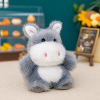 Porte-clés en peluche mini animal mignon, poupée chiot œuf frit Kawaii, jouet pendentif de sac doux et moelleux, cadeau pour filles, décoration de sac à dos
