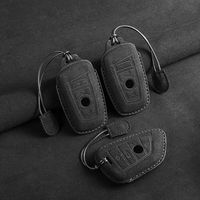 Porte-clés de voiture en cuir pour BMW X1 X3 X5 X6 X7 F20 F15 F16 F48 G20 G30 G01 G02 G05 G11 G32 1 3 7 Series Porte-clés Accessoires en daim