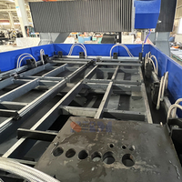 Machine de perçage, fraisage et taraudage CNC à portique mobile contrôlée par PLC de la série PD Raintech pour plaques d'acier