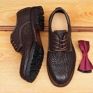 Zapatos de Vestir de Negocios para Hombre, Diseño Brogue, de Cuero Genuino, Modernos, de Alta Calidad, para Exteriores - Product Image 2