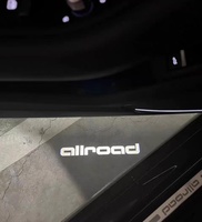 Projecteur de porte de voiture LED HD authentique Audi, lumière de bienvenue avec logo Quattro, lampe fantôme, kit de rétrofit pour A3 A4 A5 A6 A7 A8 Q3 Q5 Q7 Q8