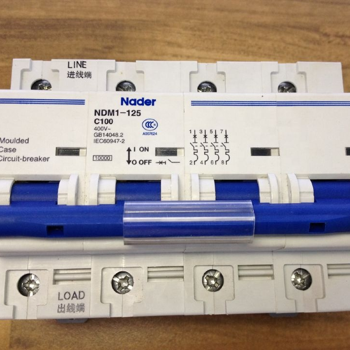 Mcb 4P 100A воздушный выключатель NDM1-125 C100