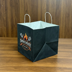 Confezione di Carta per Alimenti Usa e Getta, Scatola di Lusso Nera per Fast Food, Pollo Fritto, Hamburger, Patatine Fritte con Vasetto per Salsa - Product Image 5