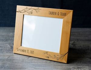 Wholesale Rustic <b>Wooden</b> Photo <b>Frame</b>, Engraved Decorative <b>Picture</b> Holder Home Ornament for Brand Promotion, Living Room & Bedroom - Product Image 3