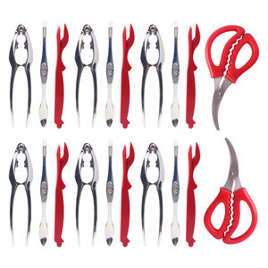 2023 haute qualité 420 acier inoxydable <span class=keywords><strong>crabe</strong></span> coupé avec PP ABS poignée <span class=keywords><strong>en</strong></span> plastique nordique Style moderne cuisine lame fruits de mer outils ensemble - Product Image 2