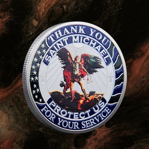 Moneta commemorativa moderna personalizzata con incisione, medaglione in metallo smaltato morbido 3D pressofuso, regalo personalizzato per veterani - Product Image 4