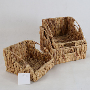 <span class=keywords><strong>Wicker</strong></span> giỏ Snack tổ chức cho văn phòng, giỏ <span class=keywords><strong>wicker</strong></span> nhỏ có tay cầm, (3 Giỏ trung bình) - Product Image 1