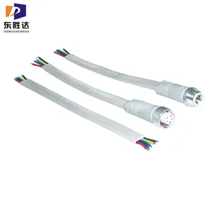 Waterproof Electrical Wire Connector IP68 Male waterproof M12 Cable 3 pin Connector