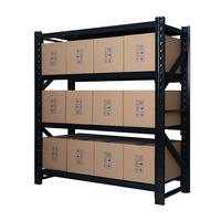 Étagères empilables en métal à 4 niveaux, supports de rangement, rayonnage robuste sans boulons, étagère de stockage, support de palette réglable antirouille, bleu