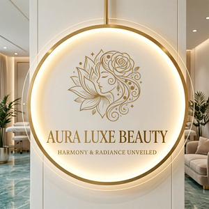 Enseigne lumineuse LED en métal découpé au laser pour salon de beauté, signalétique de bâtiment, publicité, enseigne murale en acrylique, lettres de logo personnalisées - Product Image 1