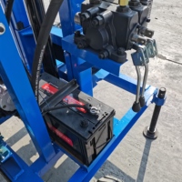 Usine 40HP 200m Diesel hydraulique forage de puits d'eau sur roues/machine de forage sur chenilles