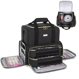 Étui de rangement portable pour vernis à ongles, double couche, imperméable, en polyester, échantillon gratuit, étui de transport pour vernis à ongles, idéal pour les voyages - Product Image 2