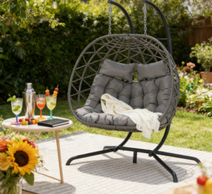 Chaise suspendue en panier de <span class=keywords><strong>hamac</strong></span> de haute qualité, portable, double place, pour jardin, <span class=keywords><strong>terrasse</strong></span>, balcon, meubles d'extérieur - Product Image 3