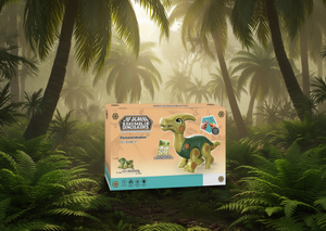 Modello di dinosauro Parasaurolophus assemblato con viti 3D n. 3169 47 Giocattolo in plastica per bambini dai 7 ai 12 anni - Product Image 2