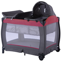 Parc de jeu pour bébé de luxe européen, lit de voyage pliant, berceau, parc d'éveil, centre de puériculture, lit de transport 2-en-1, berceau de couchage, pour chambre et extérieur