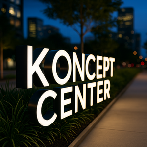 Letrero Luminoso Metálico para Negocios, Logotipo 3D Personalizado, Letrero Electrónico LED, Letrero Iluminado LED para Salón de Belleza - Product Image 1