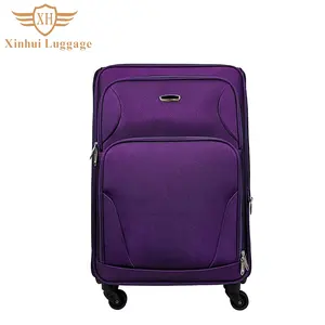 Luggage Suitcase Purple Travel Trolley Suitcase MOQ Wholesale Nylon 300 PCS Customized Unisex Nylon Shoulder Bag For Women