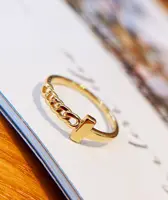 Nine's Luxe Pure 18K Real Gold Vinger Ring Kruis Vormige Vrouwen Gouden Sieraden 18K Solid Karaats Goud Eenvoudige ring