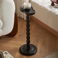 Table d'appoint multi-styles en bois, style luxe léger, avec étagère de rangement mobile pour salon