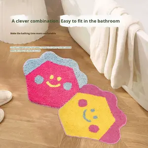 Tapis coloré en patchwork touffeté à effet floqué, motif extraterrestre, pour chambre d'enfant, chambre à coucher, couverture de chevet, tapis décoratif pour le sol - Product Image 5