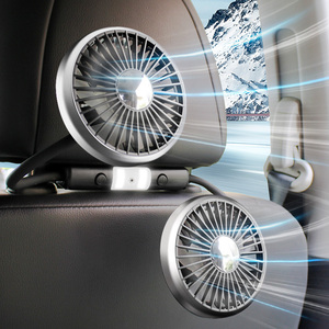 2026 F310X Car <b>Fan</b> USB with Dual <b>Heads</b> Flexible Hose for Back Seat New Year's New Car Accessory Portable Car <b>Fans</b> - Product Image 2