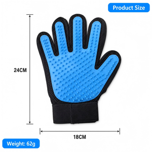Upgrade Heavy-duty Material Soft Eco-Friendly Sustainable Self-Massaging Brush <b>Cat</b> Dog Pet <b>Grooming</b> <b>Glove</b> Brush <b>for</b> Big Hands - Product Image 3