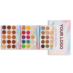 2024 new 45 colors vegan cruelty free customized private label high pigmented long lasting foldable eye shadow palette