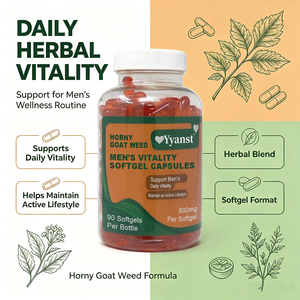 Capsules de vitalité pour hommes, extrait naturel d'herbe cornée de chèvre, complément alimentaire à base de plantes, soutient l'énergie quotidienne, style de vie actif pour les hommes - Product Image 5