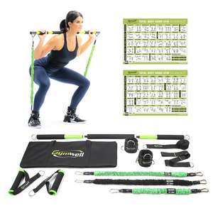 Set de Barra de <span class=keywords><strong>Pilates</strong></span> Portátil con Bandas de Resistencia, Equipo de Gimnasio <span class=keywords><strong>para</strong></span> Entrenamiento en Casa <span class=keywords><strong>para</strong></span> <span class=keywords><strong>Hombres</strong></span>, <span class=keywords><strong>para</strong></span> Reformadores de <span class=keywords><strong>Pilates</strong></span> - Product Image 4