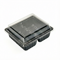 Boîtes et barquettes transparentes en plastique PET de qualité alimentaire pour fruits secs, biscuits, sushis, nouilles, jus, desserts à emporter